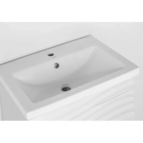 Тумба подвесная с раковиной Style Line Вероника  Комо 60/80  Люкс белая, PLUS, Выбрать размер: 60, изображение 5