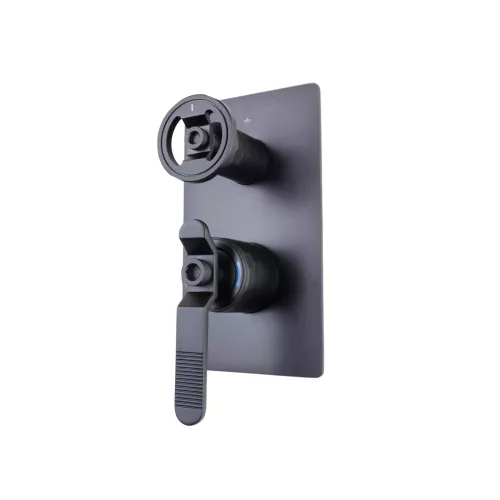 Bronze De Luxe 1760'S LOFT Душевой комплект встраиваемый, Выбрать цвет: Матовый черный, изображение 5