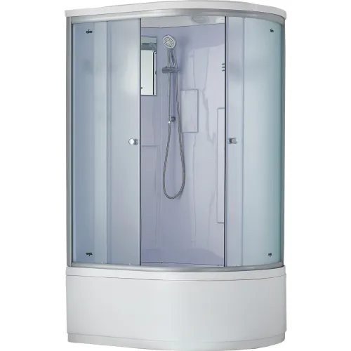 Душевая кабина асимметричная Timo STANDART T-5520 L/R высокий поддон, Цвет стекла: матовое, Выбрать цвет: Хром, Выбрать размер: 120x85, Ориентация: Левая, Комплектация: без гидромассажа