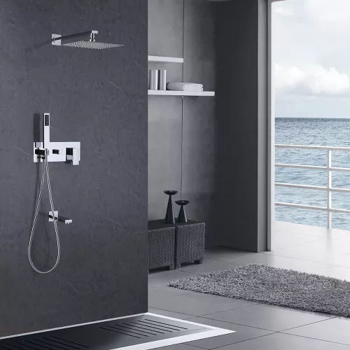 Душевая система ABBER Daheim AF8217, Выбрать цвет: Хром, изображение 2