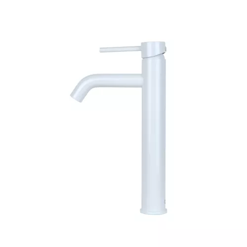 Смеситель для раковины высокий Bronze De Luxe, Выбрать цвет: Белый, изображение 2