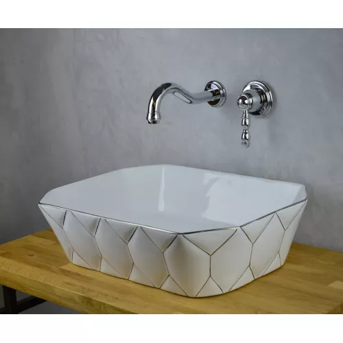 Bronze De Luxe Смеситель настенный для раковины, Выбрать цвет: Хром, изображение 2