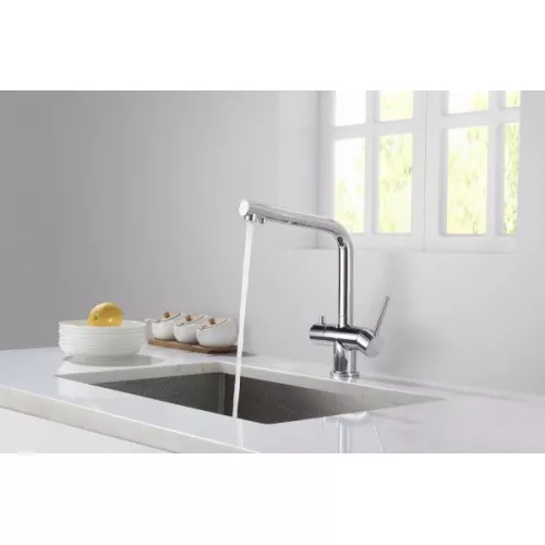 Смеситель для кухни с подключением фильтра Timo Saona 2396/00F хром, изображение 3