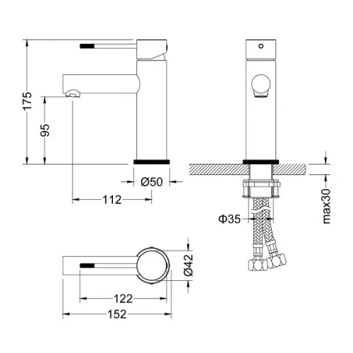 Смеситель для раковины Timo Saona 2361/18F, изображение 6