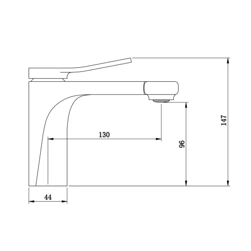 Смеситель на раковину Bronze De Luxe, Выбрать цвет: Золото, изображение 2