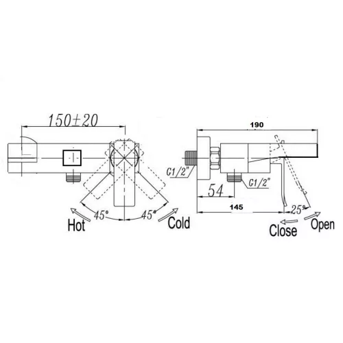 Bronze De Luxe Смеситель с гибким душем и коротким изливом, изображение 2