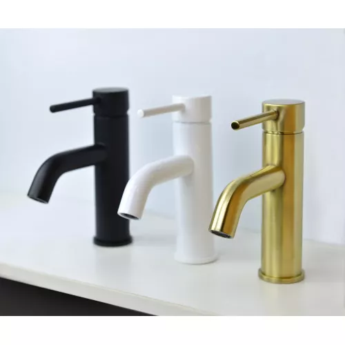 Смеситель однорычажный на раковину Bronze De Luxe, Выбрать цвет: Черный, изображение 4