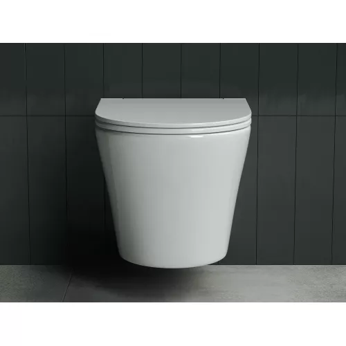 Подвесной унитаз CERAMICANOVA  Forma Rimless, изображение 2