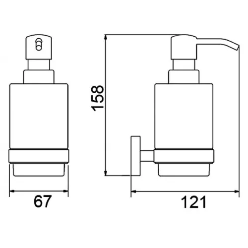Дозатор Timo Saona 13039/03 черный, изображение 2