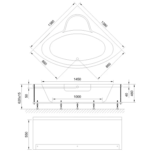 Гидромассажная ванна Royal Bath  FANKE COMFORT, изображение 2