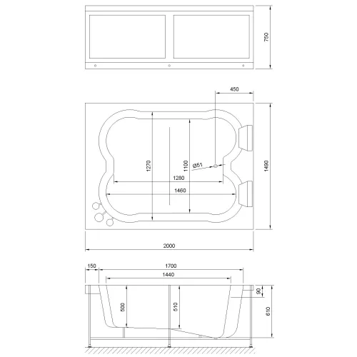 Гидромассажная ванна Royal Bath  HARDON DE LUXE, изображение 6