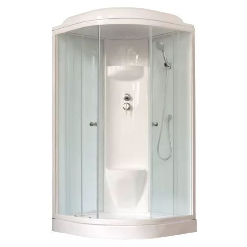 Душевые кабины и сауны: Душевая кабина Royal Bath  RB100HK6-WT 100*100 прозрачное 1 в магазине Акватория