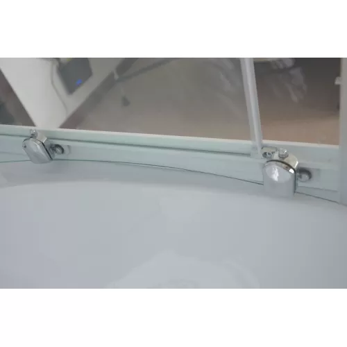 Душевая кабина Royal Bath  RB 140/150/170ALP-T ,L/R, прозрачное/белый, Цвет стекла: прозрачное, Цвет профиля: Белый, Тип поддона: Высокий, Выбрать размер: 140x95, Ориентация: левая, изображение 4