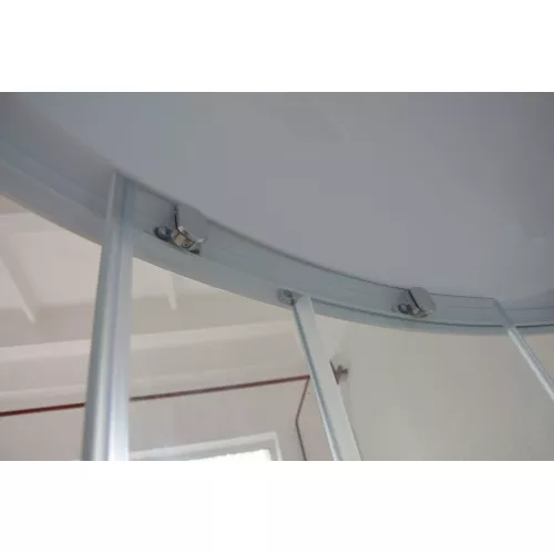 Душевая кабина Royal Bath  RB 140/150/170ALP-T ,L/R, прозрачное/белый, Цвет стекла: прозрачное, Цвет профиля: Белый, Тип поддона: Высокий, Выбрать размер: 140x95, Ориентация: левая, изображение 5