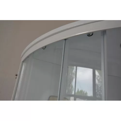 Душевая кабина Royal Bath  RB 140/150/170ALP-T ,L/R, прозрачное/белый, Цвет стекла: прозрачное, Цвет профиля: Белый, Тип поддона: Высокий, Выбрать размер: 140x95, Ориентация: левая, изображение 6