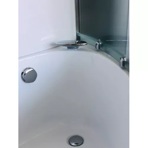 Душевая кабина Royal Bath  RB 150ALP/170ALP, Цвет стекла: матовое, Цвет профиля: Хром, Тип поддона: Высокий, Выбрать размер: 150x100, Ориентация: правая, изображение 5