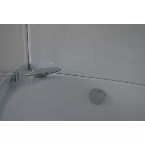 Душевая кабина Royal Bath  RB 140/150/170ALP, Цвет стекла: прозрачное, Цвет профиля: Белый, Тип поддона: Высокий, Выбрать размер: 170x100, Ориентация: правая, изображение 7