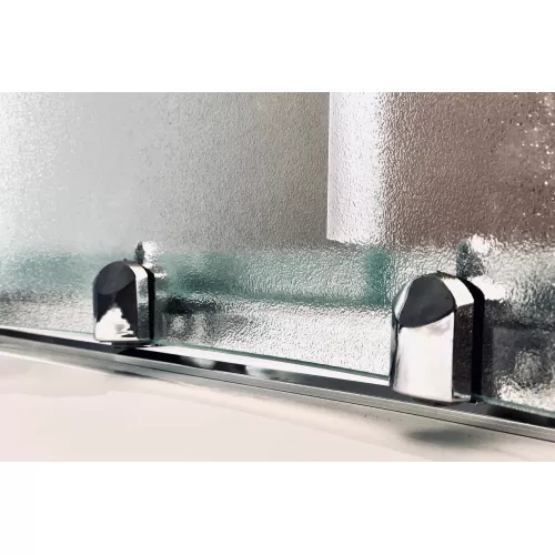 Душевой угол Royal Bath RB BK четверть круга, Цвет стекла: матовое, Цвет профиля: Хром, Выбрать размер: 90x90, изображение 5