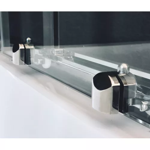 Душевой угол Royal Bath RB BK четверть круга, Цвет стекла: прозрачное, Цвет профиля: Хром, Выбрать размер: 90x90, изображение 4