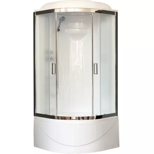 Душевые кабины и сауны: Душевая кабина Royal Bath  RB 90BK  90х90 1 в магазине Акватория