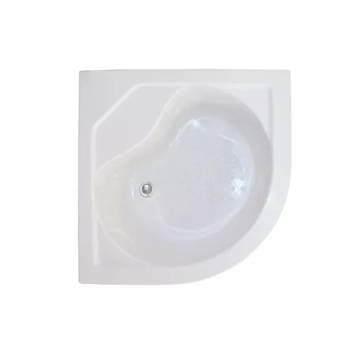 Душевой угол Royal Bath RB BK четверть круга, Цвет стекла: матовое, Цвет профиля: Белый, Выбрать размер: 90x90, изображение 6