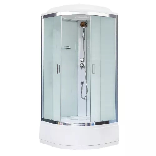 Душевые кабины и сауны: Душевая кабина Royal Bath  RB90CK5-WC-CH , рифленое/хром 1 в магазине Акватория