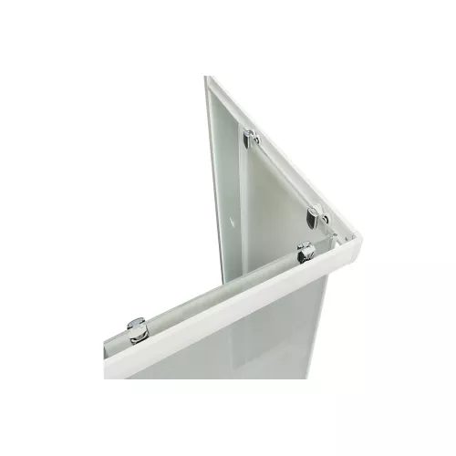 Душевой уголок Royal Bath RB HPD RB HP квадратный, Цвет стекла: матовое, Высота поддона: Низкий, Цвет профиля: Белый, Выбрать размер: 90x90, изображение 4