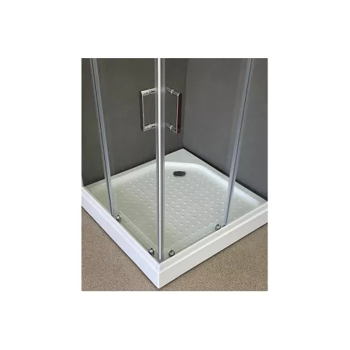 Душевой уголок Royal Bath RB HPD RB HP квадратный, Цвет стекла: прозрачное, Высота поддона: Низкий, Цвет профиля: Белый, Выбрать размер: 90x90, изображение 4