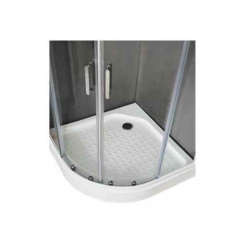 Душевой уголок Royal Bath RB HKD RB HK четверть круга, Высота поддона: Низкий, Цвет профиля: Белый, Выбрать размер: 90x90, Цвет стекла: прозрачное, изображение 3