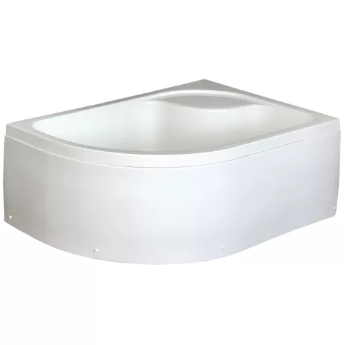 Душевой угол Royal Bath RB 8120BK ассиметричный, Цвет стекла: прозрачное, Цвет профиля: Хром, Ориентация: правая, изображение 3