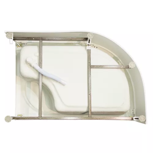 Душевой поддон Royal Bath  RB 8120BK ассиметричный высокий, Выбрать размер: 120*80, Ориентация: левая, изображение 3