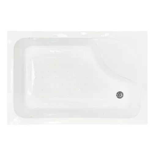 Душевой угол Royal Bath RB 8100BP/RB8120BP прямоугольный, Цвет стекла: прозрачное, Цвет профиля: Черный, Выбрать размер: 120x80, Ориентация: правая, изображение 3