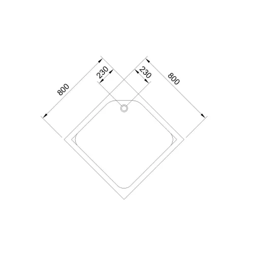 Душевой поддон Royal Bath  RB квадратный, Тип поддона: Низкий, Выбрать размер: 80x80, изображение 4