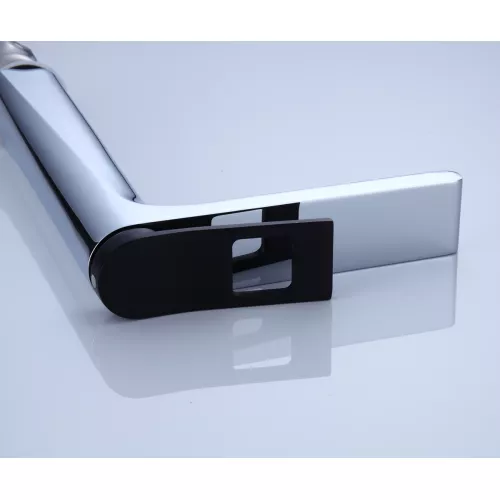 Высокий смеситель на раковину Bronze De Luxe, Выбрать цвет: Хром/черный, изображение 3