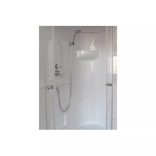 Душевая кабина Royal Bath  RB 8100BP1/2  M/T 100*80 L/R, Цвет задней стенки: Белый, Исполнение полотна двери: матовое, Зона релакса: Без гидромассажа, Исполнение задней стенки: акрил , Ориентация: левая, Толщина полотна двери, мм: 4, изображение 3