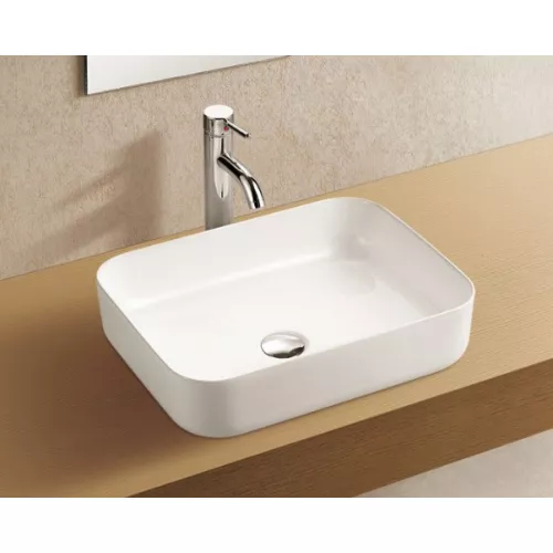 Раковина подвесная WeltWasser ELBACH 2195, Выбрать цвет: Белый глянец