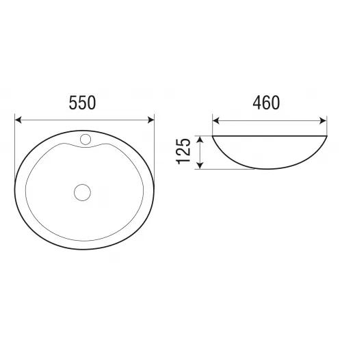 Раковина накладная WeltWasser SK ELBACH 1147, изображение 4