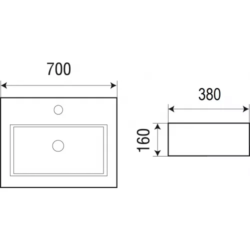 Раковина накладная WeltWasser SK ELBACH 2003, изображение 2