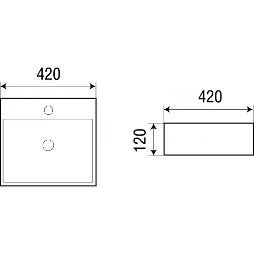 Раковина подвесная WeltWasser ELBACH 2177, изображение 2