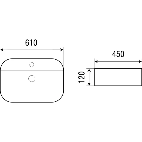 Раковина подвесная WeltWasser ELBACH 2205, изображение 2