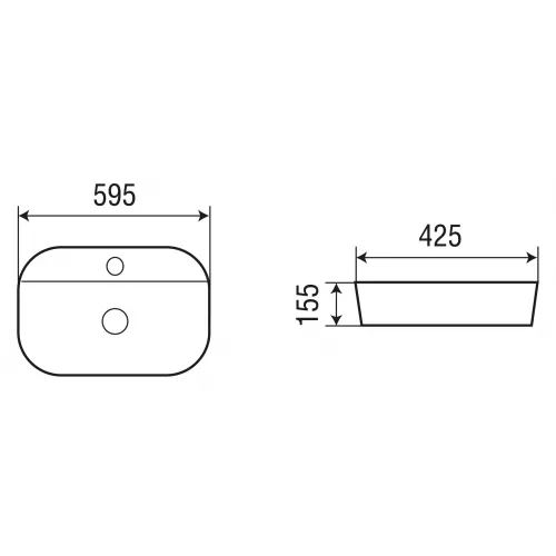 Раковина накладная WeltWasser SK ELBACH 2236, изображение 4