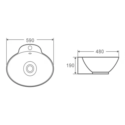 Раковина накладная WeltWasser SK ELBACH 3072, изображение 4