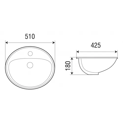 Раковина врезная WeltWasser SK DEILBACH 6001, изображение 2