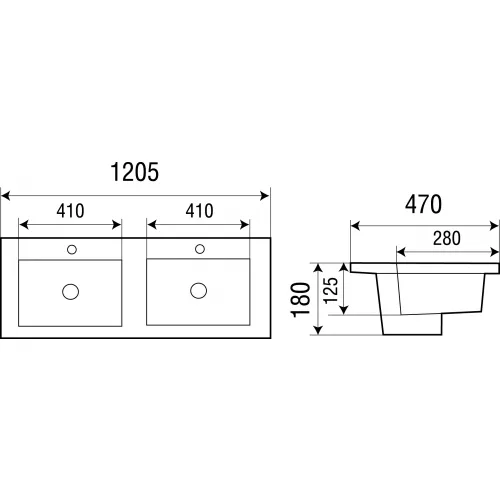 Раковина врезная WeltWasser SK DEILBACH 7506, изображение 4