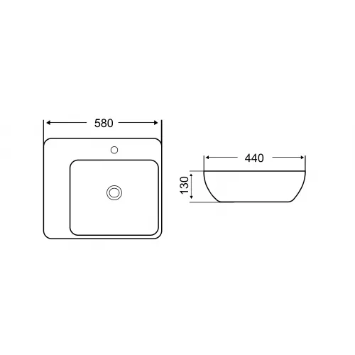 Раковина накладная WeltWasser SK ELBACH 1004, изображение 4