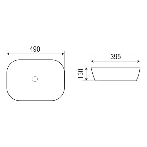 Раковина накладная WeltWasser SK ELBACH 2143 MO, изображение 4