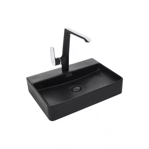 Раковина накладная WeltWasser SK ELBACH 2173 MB, Выбрать цвет: Матовая черная