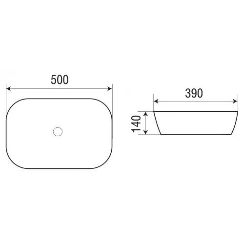 Раковина подвесная WeltWasser ELBACH 2195, Выбрать цвет: Матовая черная, изображение 4