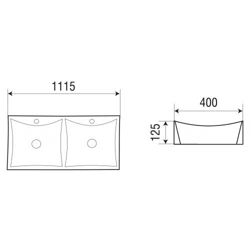Раковина накладная WeltWasser SK ELBACH 2216, изображение 4