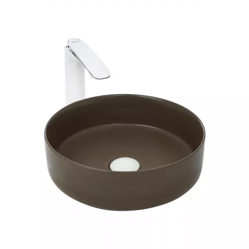 Раковина накладная WeltWasser SK ELBACH 3134, Выбрать цвет: Матовая коричневая